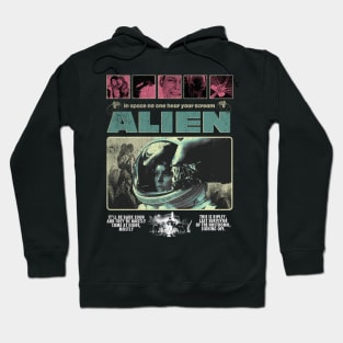 in space no one hear your scream - alien Hoodie